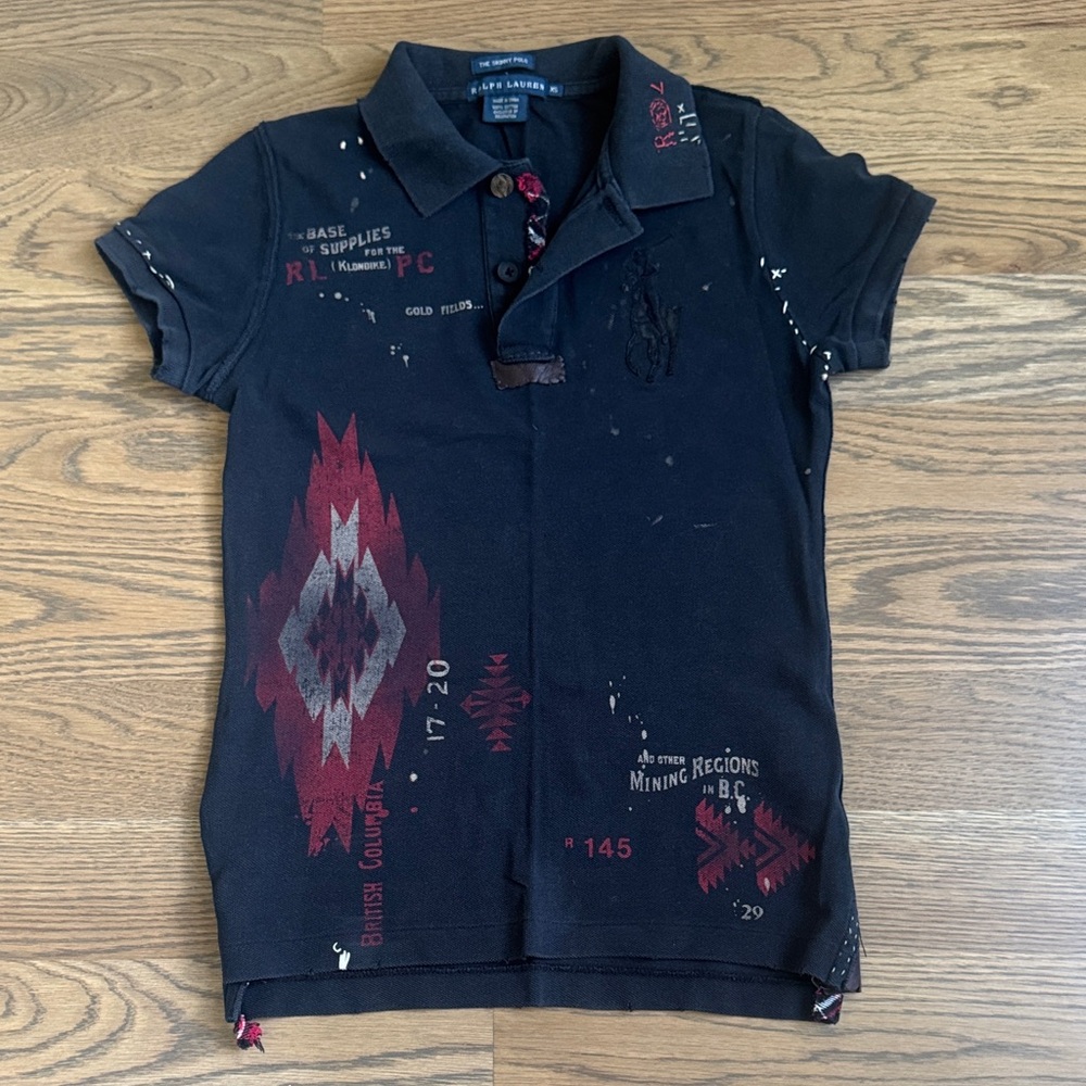 Ralph Lauren The Skinny Polo T-shirt women size xs